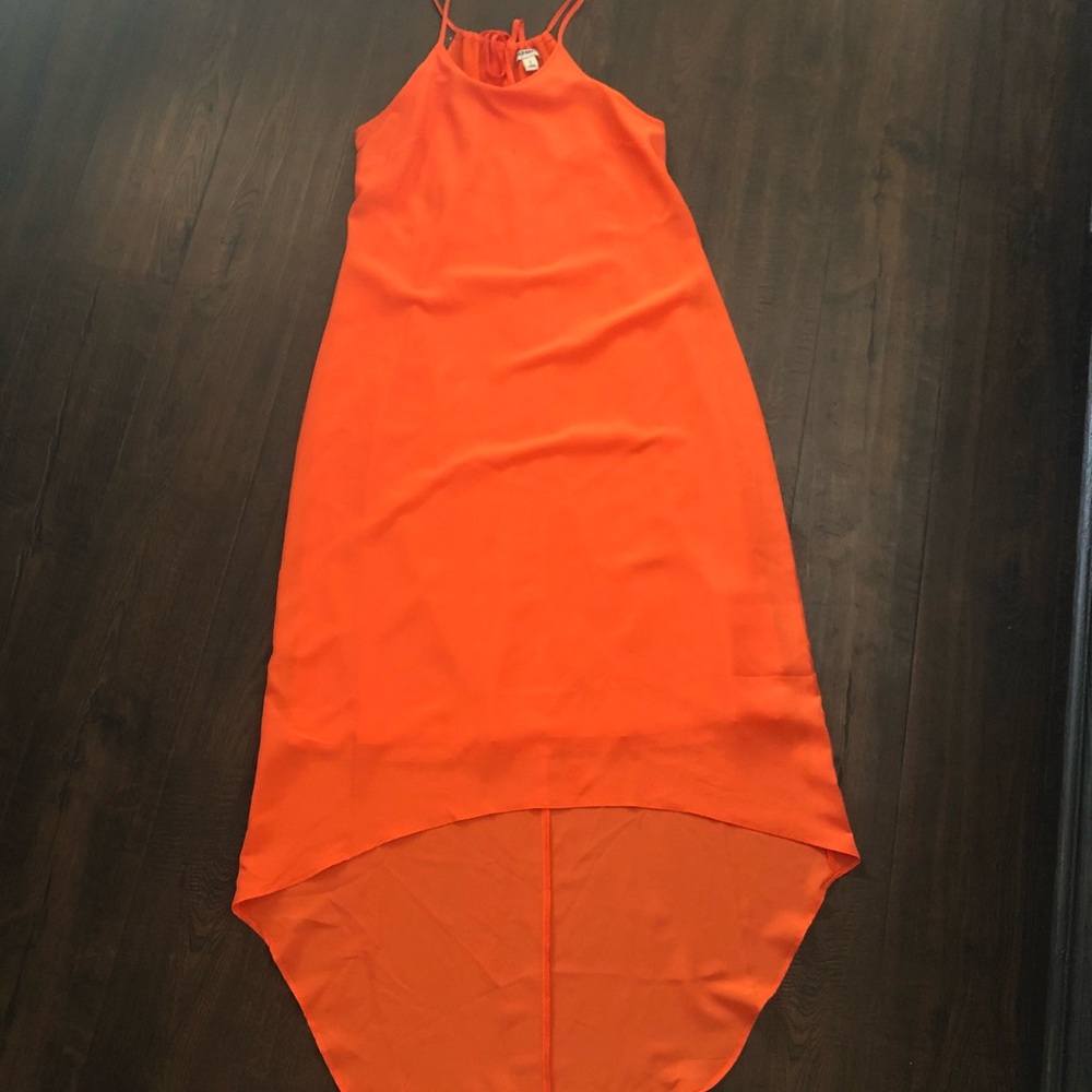 Orange High Low Dress🍊